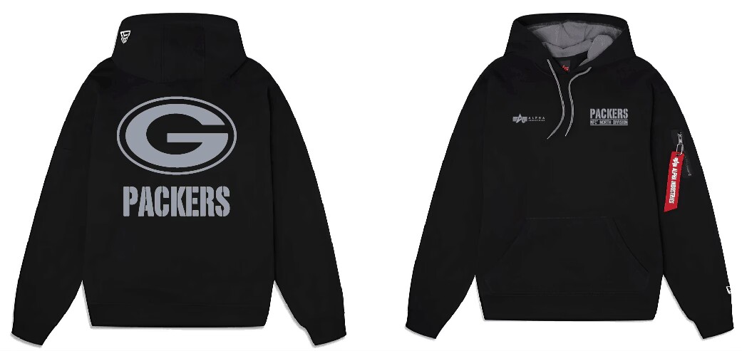 Men Green Bay Packers 2024 Nike NFL black hoodie->nfl t-shirts->Sports Accessory